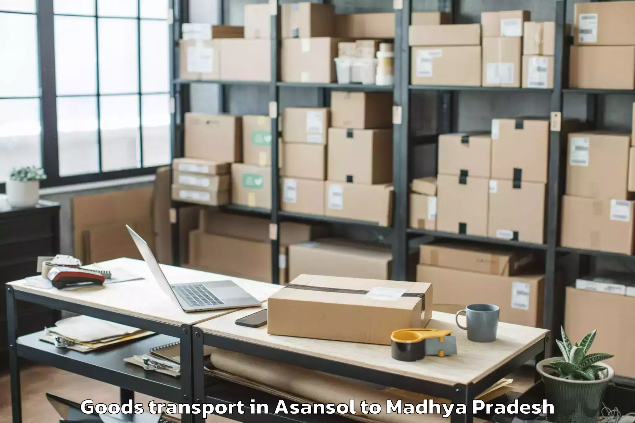 Book Your Asansol to Pohari Goods Transport Today